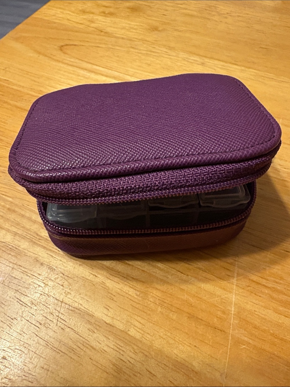 Purple Protective Travel Case for Cell Phone Accessories